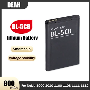 1-2VNT 800mAh baterija BL-5CB baterija BL 5CB BL5CB Ličio Įkraunama Baterija 