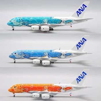 1:500 Masto A380 Lėktuvai Lėktuvus ANA Japonija Žalia Mėlyna Oranžinė Vėžlys Airlines 