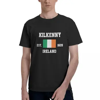 100% Medvilnė, Kilkenny, Airija Airijos Airijoje Vėliavos t marškiniai Vyrams, Atsitiktinis tshirts Moterų Drabužiai Marškinėliai Topai Tees S-6XL