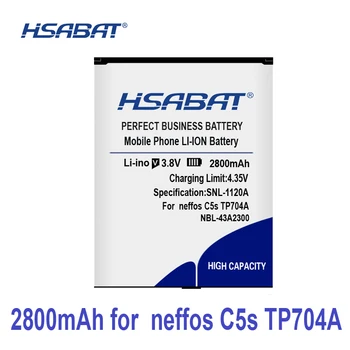 100% Originalus HSABAT 2800mAh NBL-43A2300 Baterija neffos C5s TP704A TP704C C5A TP703A