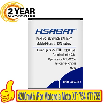 100% Originalus HSABAT 4200mAh HC40 Baterija Motorola Moto XT1754 XT1755 XT1758 M2998