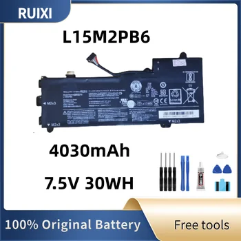 100% RUIXI Originalios Baterijos 7.5 V 30WH L15M2PB6 5B10l13949 Jogos 310-11IAP Flex 4-1130 IdeaPad 310S-11IAP IdeaPad 2in1-11