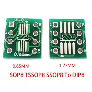 100VNT SOP8 TSSOP8 SSOP8 Į DIP8 Perdavimo Valdybos CINKAVIMAS Pin Valdybos Pikis Adapteris