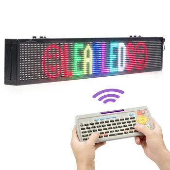 102CM RGB Programuojamas LED Przewijanie Ženklas su PC Programinė įranga ir Nuotolinės Prieigos Kontrolės Juda Tekstinį Pranešimą Reklamos DisplayBoard