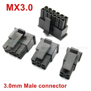 10vnt/daug Molex MX3.0 3.0 mm, 3mm, Automobilių elektros Instaliacijos Male Jungtis 2 - 24 Pin PC (Kompiuterio Grafikos plokštė PCI-E Maitinimo