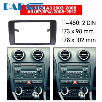 11-450 Automobilių DVD/CD AUDI A3 (8P) A3 (8P/8PA) 2008-2012 Radijas Stereo Fasciją Rėmas Adapterio Montavimo Rinkinys 2 Din