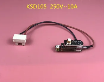 1PCS Universalus elektrinis slėgio viryklė slėgio jungiklis KSD105 250V~10A įtampos ribinis jungiklis temperatūros jungiklis