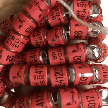 2019 balandžių žiedų paukščių žiedą rožinės spalvos FCC 2019 000001-001000 skambūs žodžiai aukštos kokybės 8mm