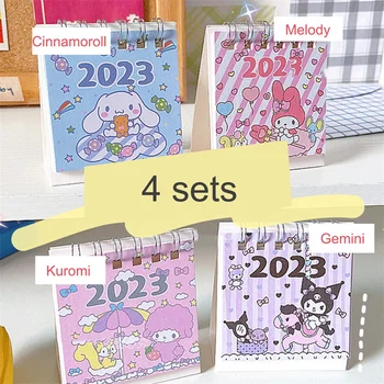2023 Desktop Mini Mažas Stalinis Kalendorius Anime Sanrioed Mergina Naujųjų Metų Stalo Kalendorius Planuotojas Kasmet Darbotvarkės Organizatorius Stalas