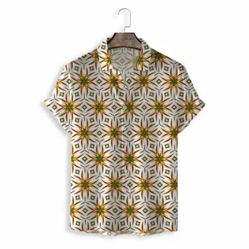 2023 nauja tendencija pavasario ir vasaros tendencijas naujas mados laisvalaikio Havajų marškinėliai vyriški poilsio pajūrio pliažas trumpas -shirt marškinėliai