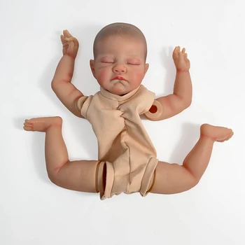 20inch Jau Dažytos Lėlės Reborn Dalys rugpjūčio Miega Kūdikis 3D Tapyba su Matomas Venų Medžiaga Įstaigos Įtraukti Lašas Shippig