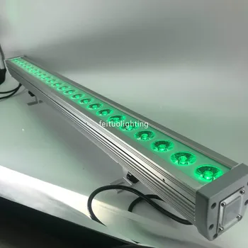 20pcs Kinijos Gamintojas Lauko 24x10W RGBW 4in1 LED siena plauti šviesos linijinis baras plovimo scenos šviesos