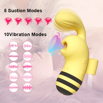 2in1 Klitorio Gyvis Piršto Vibratorius Žodžiu Spenelių Stimuliatorius Vibracijos Čiulpti Bičių Blowjob Vibrat Klitorio Vibe Sekso Žaislas Moterims