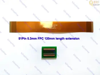 51Pin į 51Pin ZIF 0,3 mm jungties adapteris pratęsimo MIPI FFC FPC kabelis pratęsti