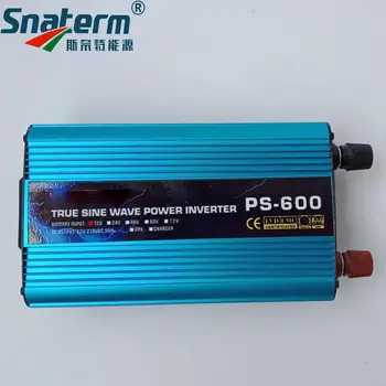 600W Pure Sine Wave Power inverter DC12/24/48/60/72V, kad kintamoji srovė 220/230/240V 50HZ60HZ išjungti tinklo keitiklis su ac įkroviklis UPS funkcija
