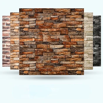 70 x 77cm Nekilnojamojo 3D Plytų Sienų Lipdukai Namų Dekoro 
