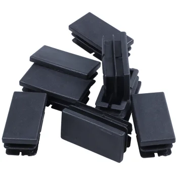 8 Vnt Juodo Plastiko Stačiakampio formos Montavimo Dangteliai Įdėklai 20mm x 40mm