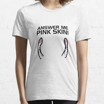 Atsakymas Man Rausvos Odos! T-Shirt moters drabužių pavasario drabužių moterims 2023 treniruotės marškinėliai moterims, palaidi tinka