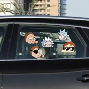 Automobilių Vinilo Lipdukas Juokingi Automobilių Lipdukai, Auto Apdaila Kūrybos Anime Didžiuoju Pirštu Animacinių Filmų Decal Vandeniui Automobilių Lipdukai
