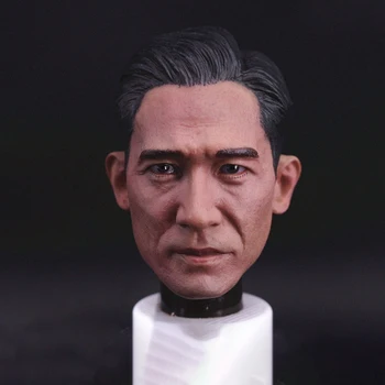 Azijos Žvaigždė Su Trumpais Plaukais 1/6 Masto Andy Lau Ir Tony Leung Galvos Skulptūra Kareivis Modelis Galvos Skulptūra F 12