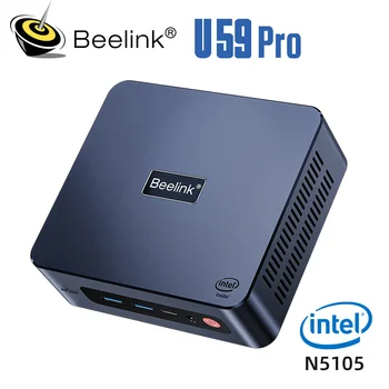 Beelink U59 Pro Langus 11 Mini PC Intel Celeron N5105 Dual Channel DDR4 16 GB 512 GB 1000M LAN WiFi5 BT4.0 Stalinį Žaidimų Kompiuterį
