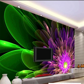 beibehang Didelio masto užsakymą tapetai spalvingas specialiųjų efektų abstrakčių gėlių TV foną, sienų apdaila dažymas