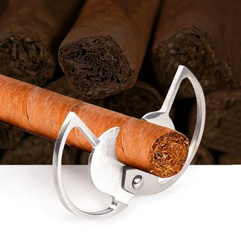 BLOGIS RŪKYMAS Naują Dvigubą Pranašumą Cigaro Žirklės Nešiojamų Nerūdijančio Plieno Kubos Cigarų Peilis Vyrų Namuose Rūkymo Reikmenys