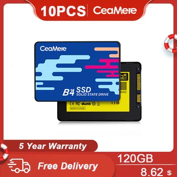 CeaMere 5 -20pcs SSD 2.5 SSD 256 GB 512 GB 960GB 1 TB 2TB 4TB iš KOMPIUTERIO Kietojo disko Disko nešiojamas 480GB Vidaus Kietajame Diske