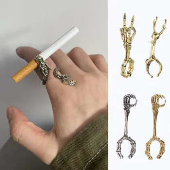 Cigarečių Savininkas Drakono Žiedas, Stovas Metalo Rūkalius Piršto Įrašą Vertus Stovo Tabako Cigarečių Rūkymas Piktžolių Priedai Įtaisą Vyrų Dovana