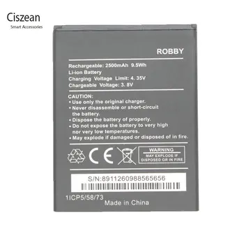 Ciszean 1x Naujas 3.8 V 2500mAh Pakeitimo Robby Baterija Wiko ROBBY Batterie Bateria mobiliojo Telefono Baterijų