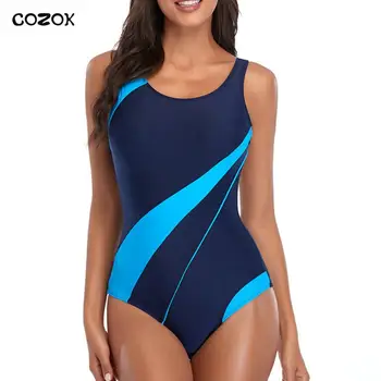 COZOK Moterų Plius Dydžio vientisas maudymosi kostiumėlis Uždaras maudymosi Kostiumėliai, Sporto Push Up Kūno Moterų Plaukti Maudymosi Kostiumas, Paplūdimio Baseinas Bather