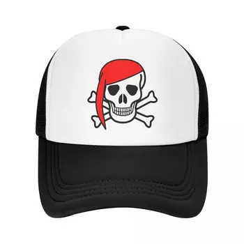 Custom Jolly Roger Kaukolė Beisbolo Kepurė Vyrams, Moterims, Kvėpuojantis Piratų Vėliava Sunkvežimio vairuotojas Hat Sportas