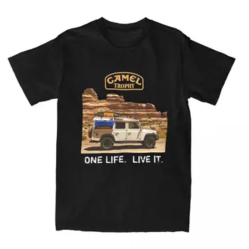 Defender 110 Camel Trophy Automobilių Merch Shirt Vyrai, Moterys, Naujiena, Medvilnės Marškinėliai Trumpomis Rankovėmis Plius Dydis Viršūnės