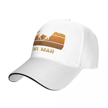 Del Mar Kalifornijos Žirgų Lenktynių Gerbėjas Parkas PremiumCap Beisbolo kepuraitę paplūdimio skrybėlę trucker bžūp golfo skrybėlę moterų Vyrų