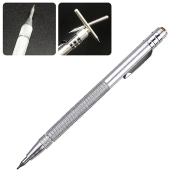 Dėl: Graviravimas Grūdinto Plieno Graviravimas Pen Scriber Pen 137mm / 5.4 Colių 4Pcs Nustatyti Pūga(Pen) Scriber Pen Sidabrinė