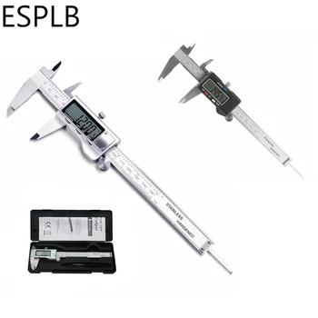 ESPLB Nerūdijančio Plieno Suportas Elektroninis LCD Skaitmeninis Vernier Masto Suportas 6 colių 6