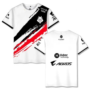 G2 ESports Vyrų Komanda Vienodus marškinėlius Aukštos Kokybės Užsakymą ID Atsitiktinis Sporto Marškinėliai LOL CSGO Mados T-shirt