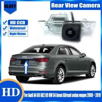 HD Galinio vaizdo Kamera Audi A4 8K2, B8, B9 8W S4 Avant Allroad sedanas sedanas 2008 m. 2009 m. 2010 m. ~ 2019 Naktinio matymo automobilių Stovėjimo aikštelė Atbulinės eigos Kamera