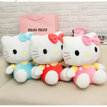 Hello Kitty Pliušinis Sanrio Mielas Kt Kačių Žaislai, Lėlės, Įdaryti Minkšta Pagalvėlė Sofos Pagalvę Namų Baldai Vaikams Kalėdų Dovana
