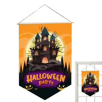 Helovinas Moliūgų Sodo Vėliavos Baisu Baisu Happy Halloween Veranda Vejos Kieme Vėliavėles Ne 11x17 Colių Pilis Modelis Vėliava