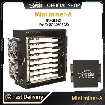 JINGSHA Mini Miner Rinkinys Kasybos Plokštė rinkinys Rėmas 4 CPU 2200W Galios Tiekimas 4/8 GB DDR3 128G MSATA