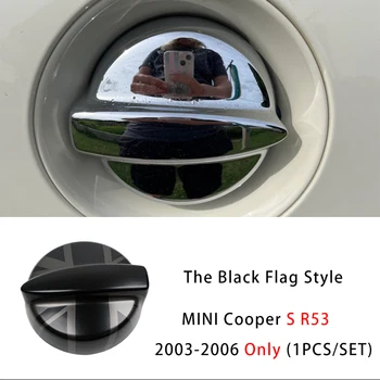 Juodosios Vėliavos Plastiko Ray Stiliaus skystojo Kuro Bako Dangtelis MINI Cooper S R53 2003-2006 Tik (1PCS/SET) Automobilių-Optikos Reikmenys