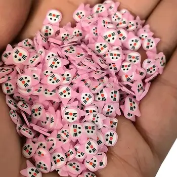 Karšto Pardavimo Polimero Molio Miniatiūrinių Animacinių filmų Pabarstyti Cute Kačių Skiltelės Amatų Priėmimo Telefono Dekoro 