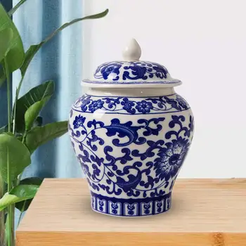 Keramikos Imbieras Stiklainis su Dangteliu Tradicinių Vaza Stalviršio Biuro Šalis Stilius
