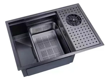 Kriauklę, virtuvės reikmenys vertus individualų 304 nerūdijančio plieno, karšto ir šalto maišytuvas švaraus vandens filtras