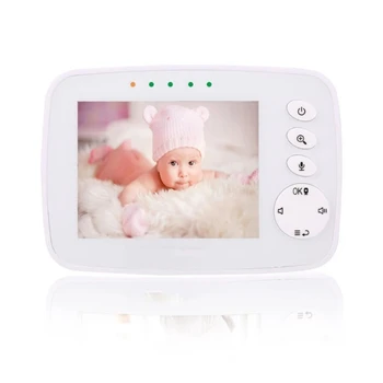 Kūdikio stebėjimo Kamera Temperatūros Jutiklis LCD Ekranas 2-Būdas Kalbėti Naktinio Matymo