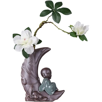 Kūrybinės Keramikos Džiovintų Gėlių Vaza Apdailos Kambarį Augalų, Gėlių kompozicijų Gėlių TV Spintelė Hydroponics Žaliųjų Augalų
