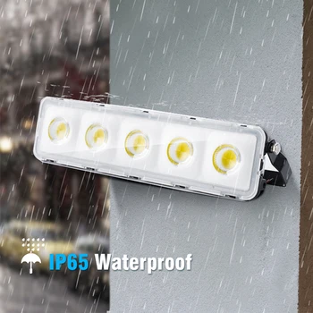 LED Potvynių Šviesos 50W AC 220V Lauko IP68 Vandeniui Atšvaitas Akiratyje Gatvės Sienos Lempa, Sodo, Garažo Vartai, Apšvietimas