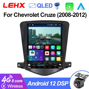 LEHX Pro 8Core 4G Android 12 Automobilio Radijo Multimedijos už Chevrolet Cruze J300 2008-2012 M. Tesla Stiliaus Carplay Auto 2 din Stereo GPS