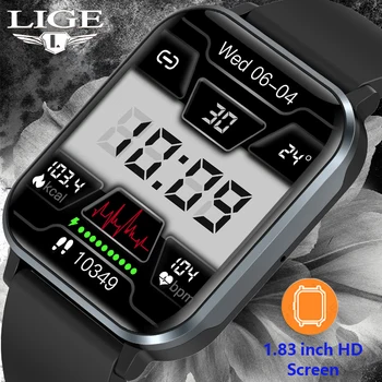 LIGE Mados Smart Watch Vyrų Termometras 